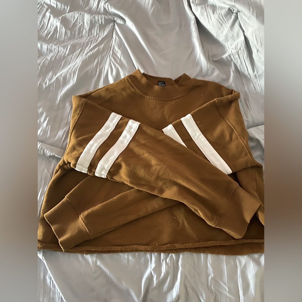 Forever 21 cropped brown sweater
